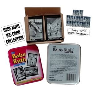 The Babe Ruth Collection 165 Card & Stamps Bundle